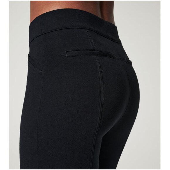 Spanx The Perfect Pant ponte S small PETITE Ankle Backseam Skinny black stretch - Picture 4 of 10